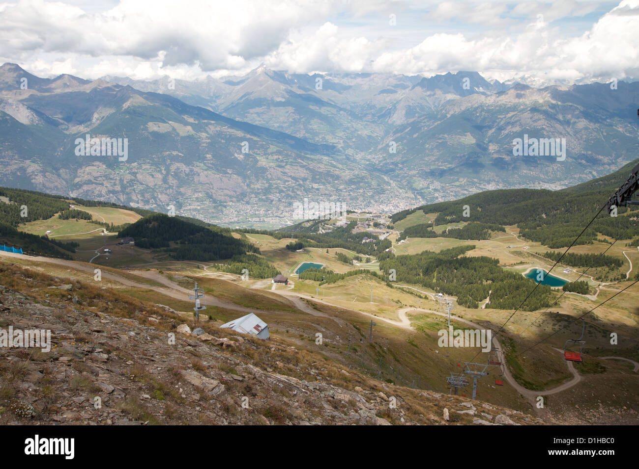 Ski Lift Of Pila Aosta Valley Italy Stock Photo Alamy ski-lift-of-pila-aosta-valley-italy-stock-photo-alamy