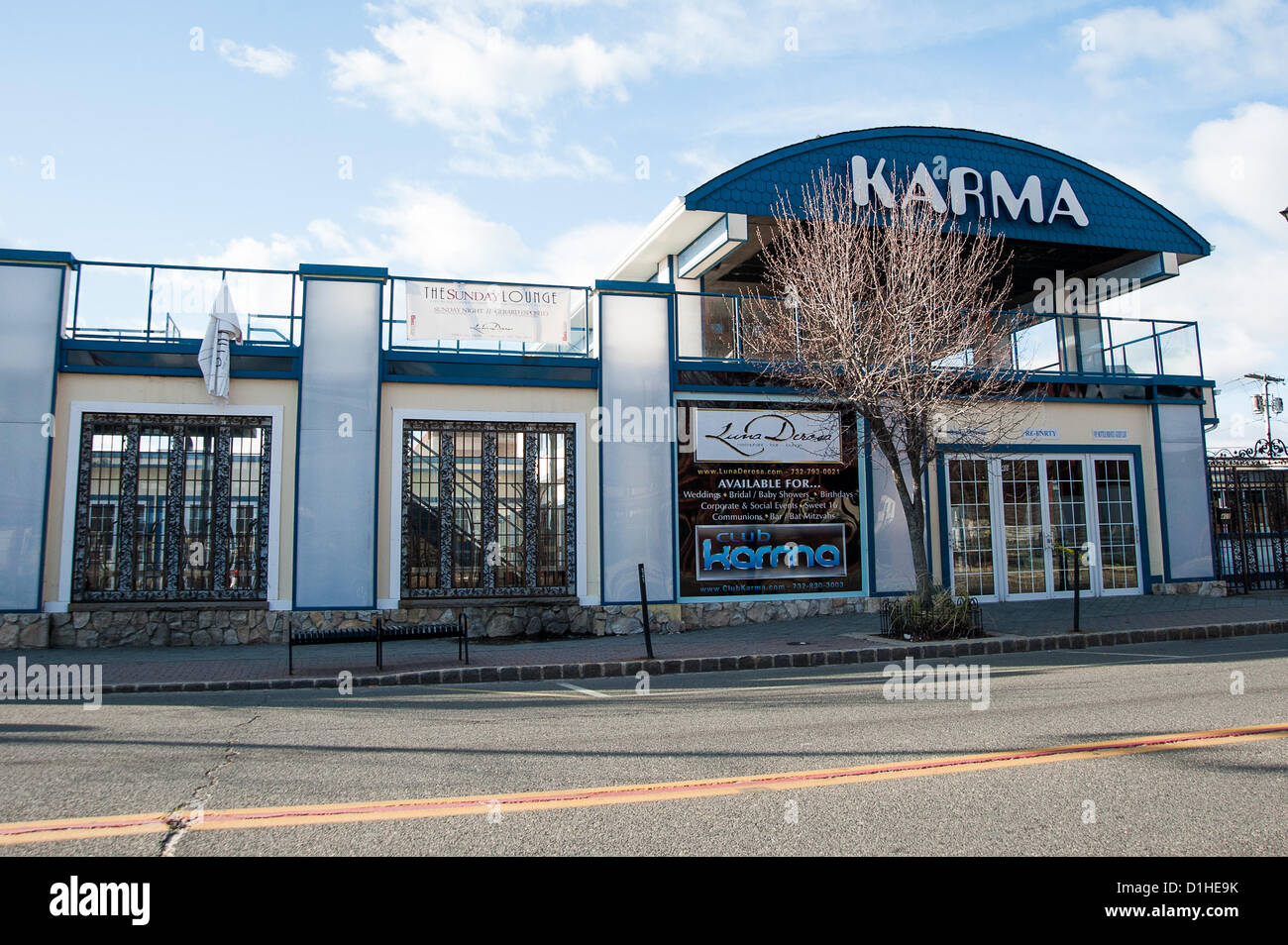 Seaside Heights, NJ, USA, 22 December, 2012. Karma Night Club seen on MTV's  'Jersey Shore' still standing after Superstorm Sandy Stock Photo - Alamy