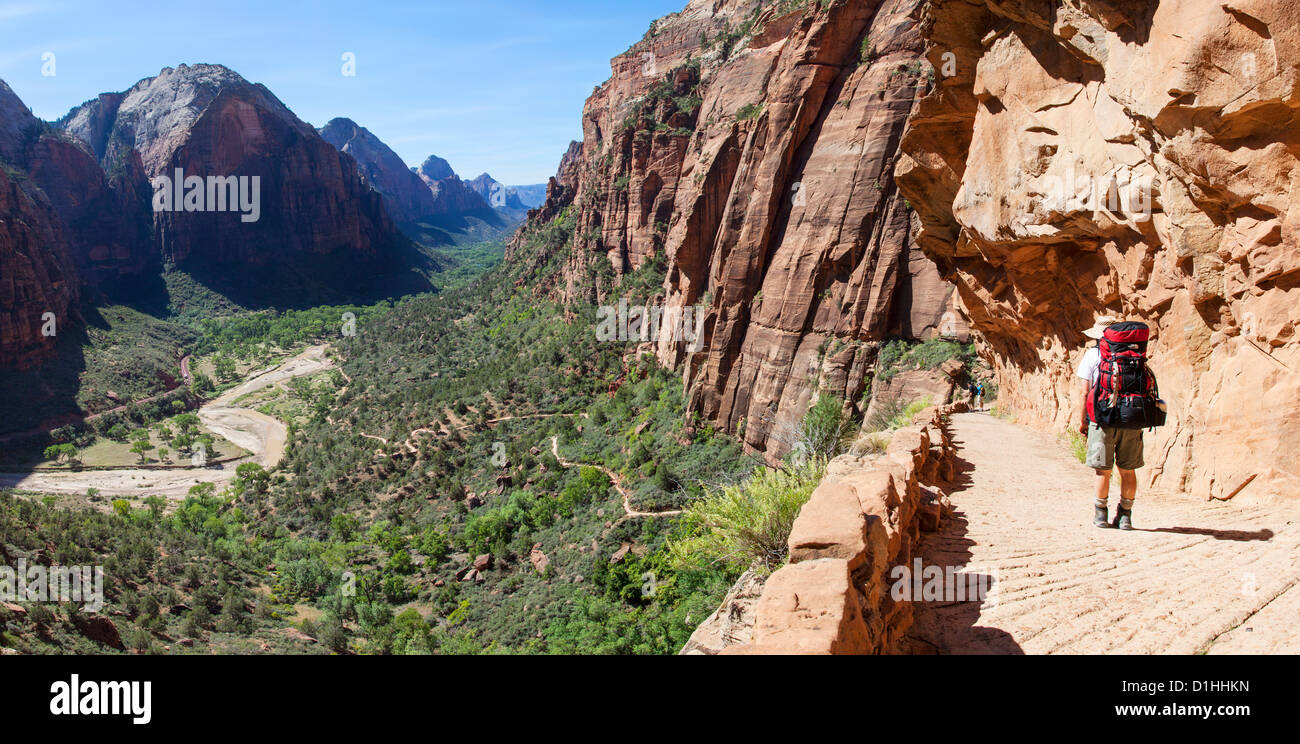 The Trail to Angels Landing, Zion NP, Utah Stock Photo