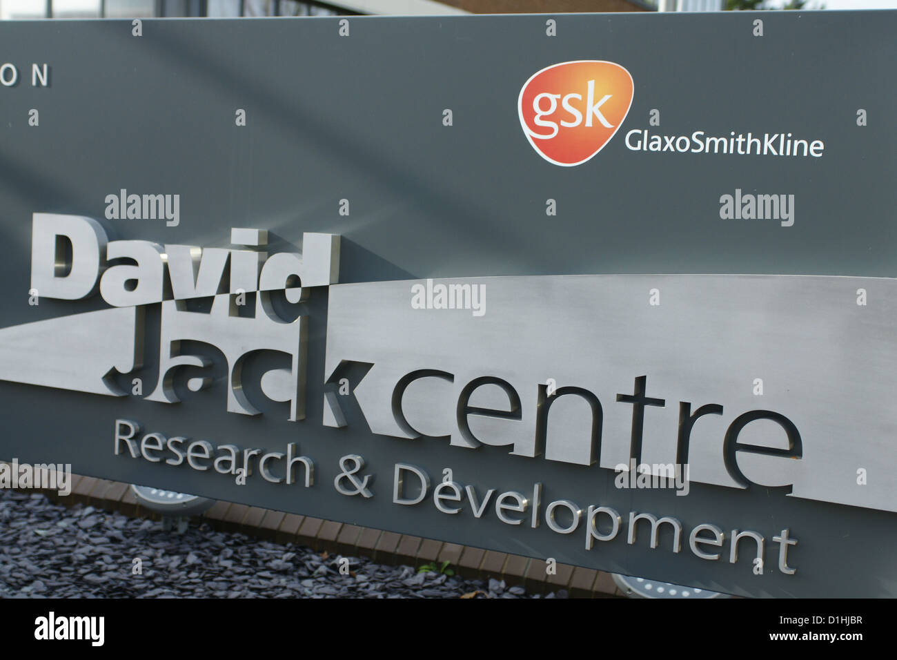 Glaxo Smith Kilne sign Stock Photo Alamy