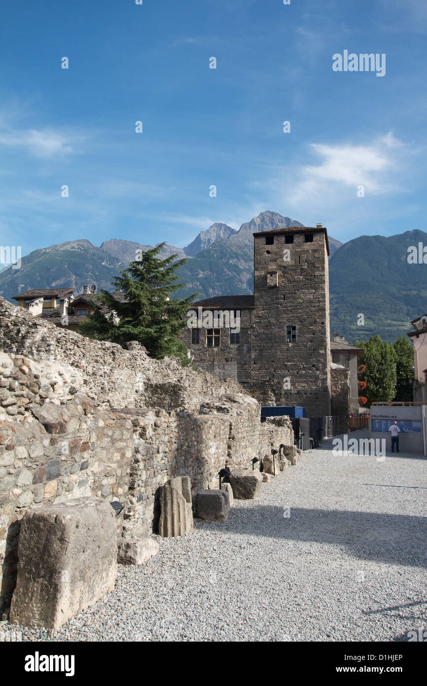 Aosta - Italy Stock Photo