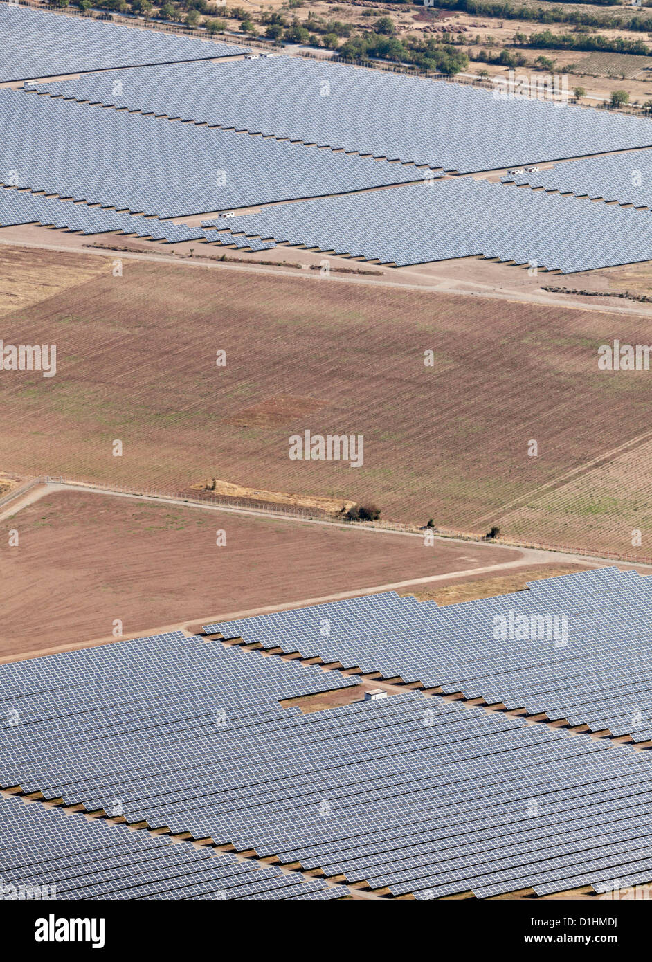 Power plant using renewable solar energy Stock Photo - Alamy