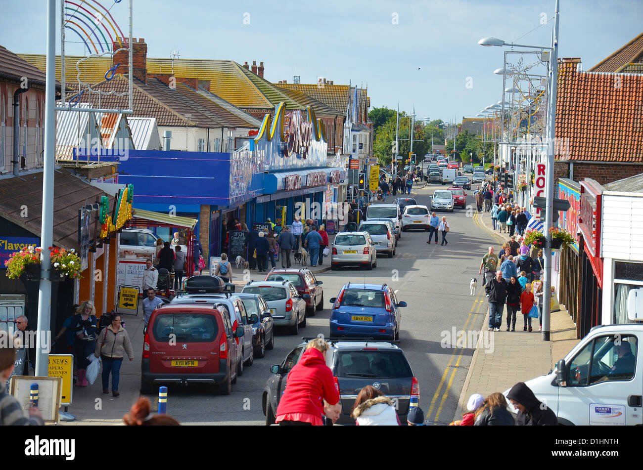 Mablethope High Street Lincolnshire Stock Photo Alamy
