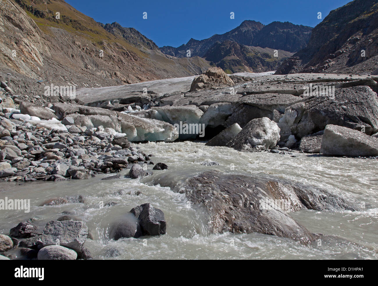 Kaunertal glaciers, Austria Stock Photo