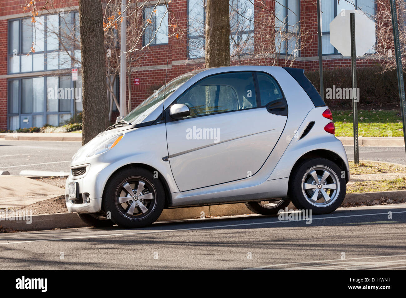 Parked SmartCar Stock Photo