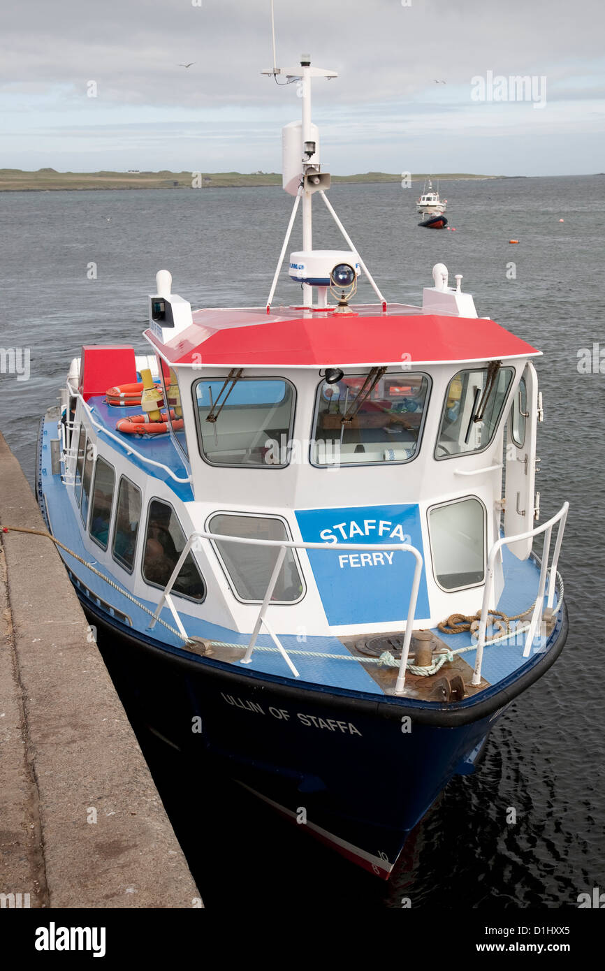 Staffa Ferry from Fionnphort, Isle of Mull, Scotland Stock Photo