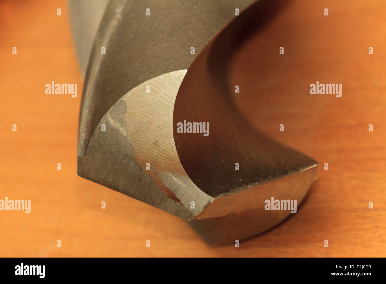 Cutting edge of a drill bit Stock Photo Alamy