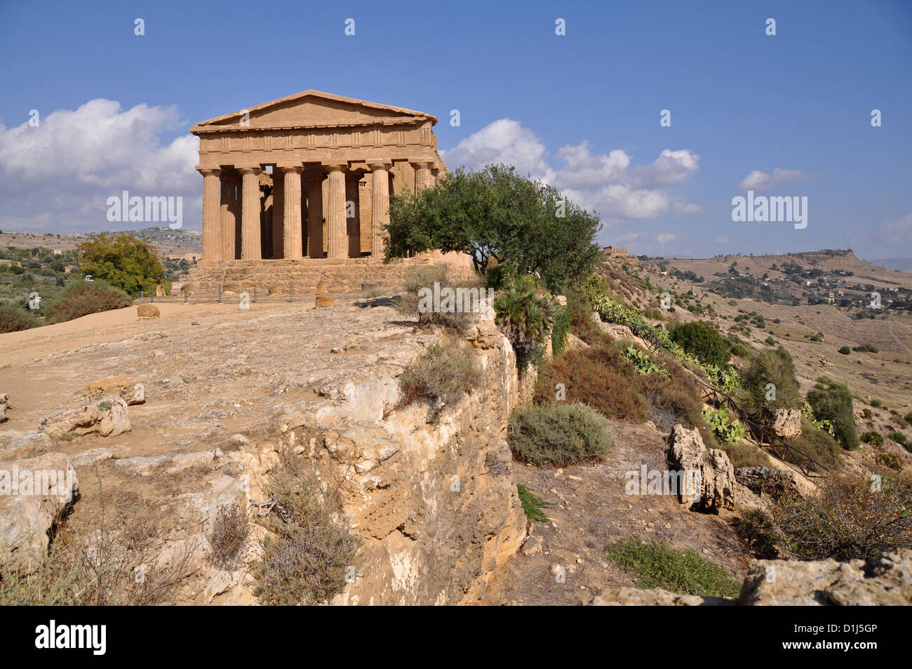 La Valle dei templi,  an archaeological site in Agrigento, Sicily Stock Photo