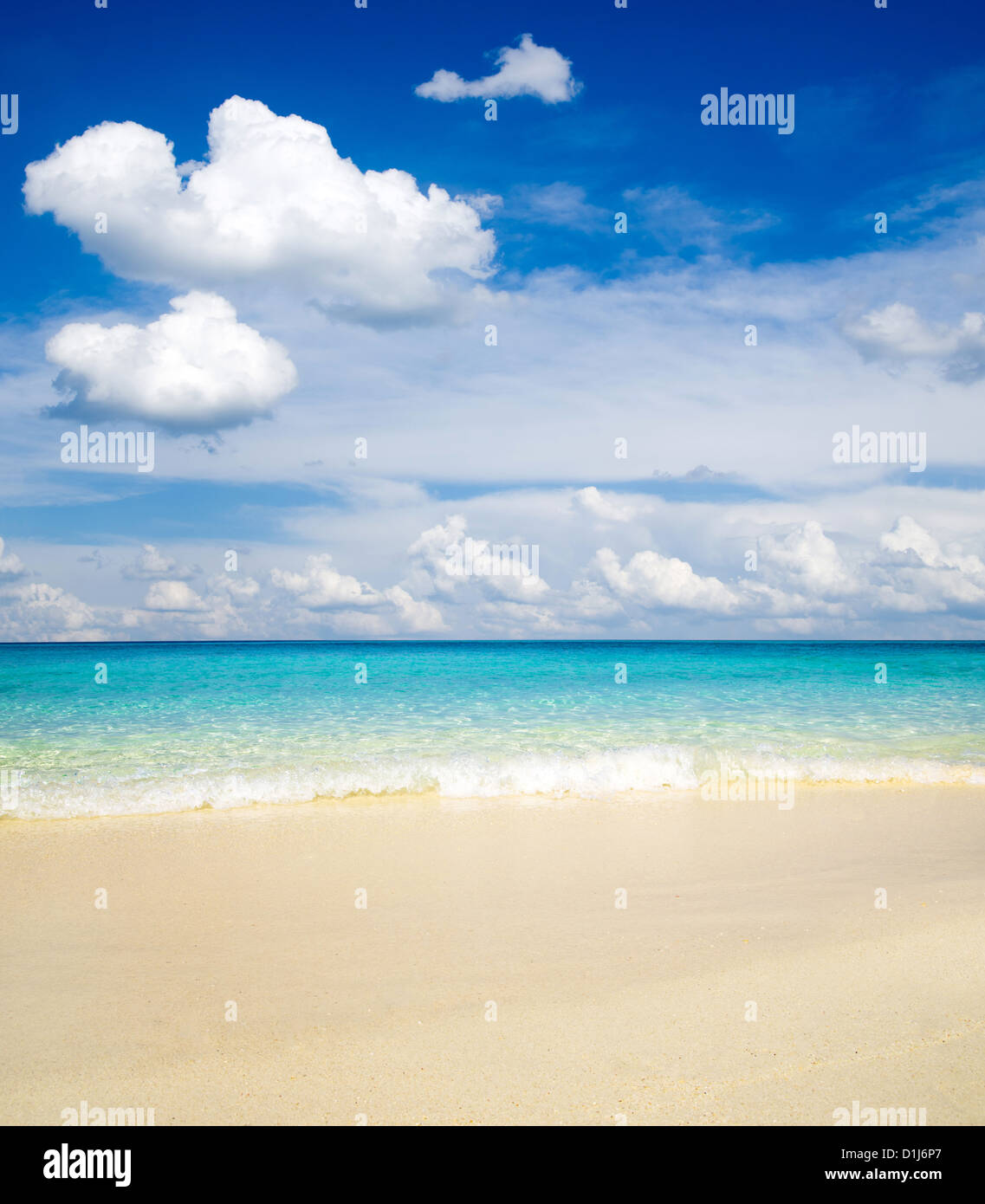 beautiful beach and tropical sea Stock Photo