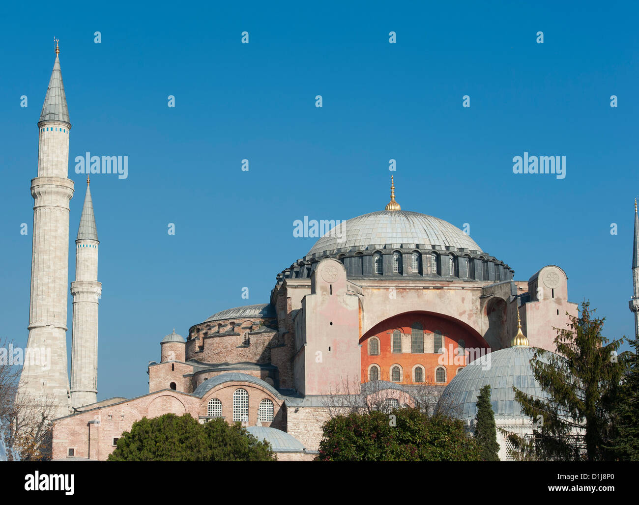 Exterior view of the famous Hagia Sophia museum in Sultanahmet district ...