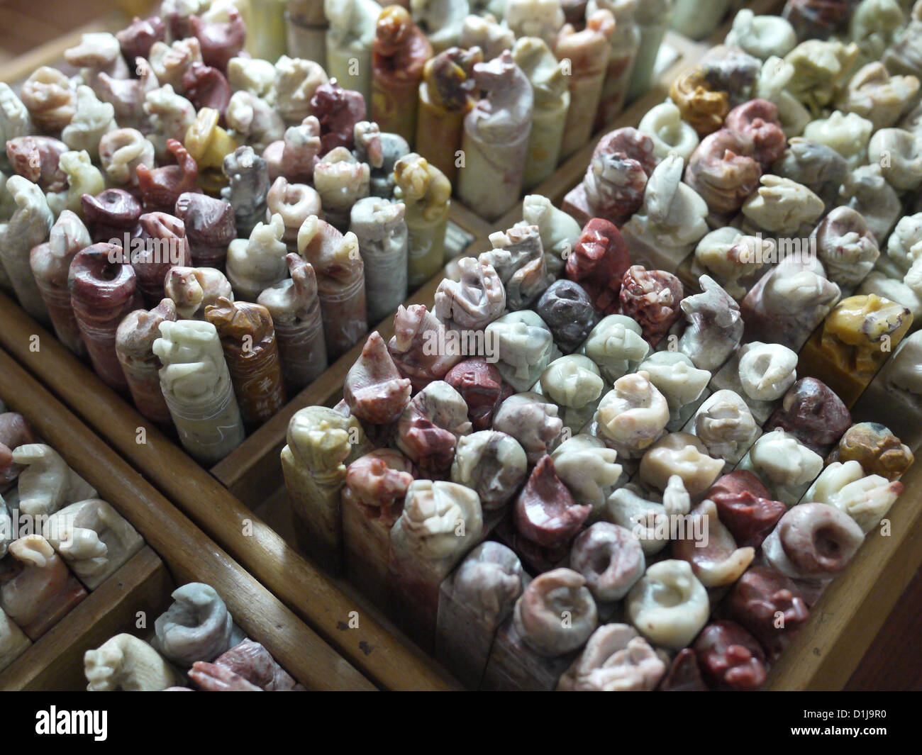 chinese zodiac jade stamps Stock Photo Alamy