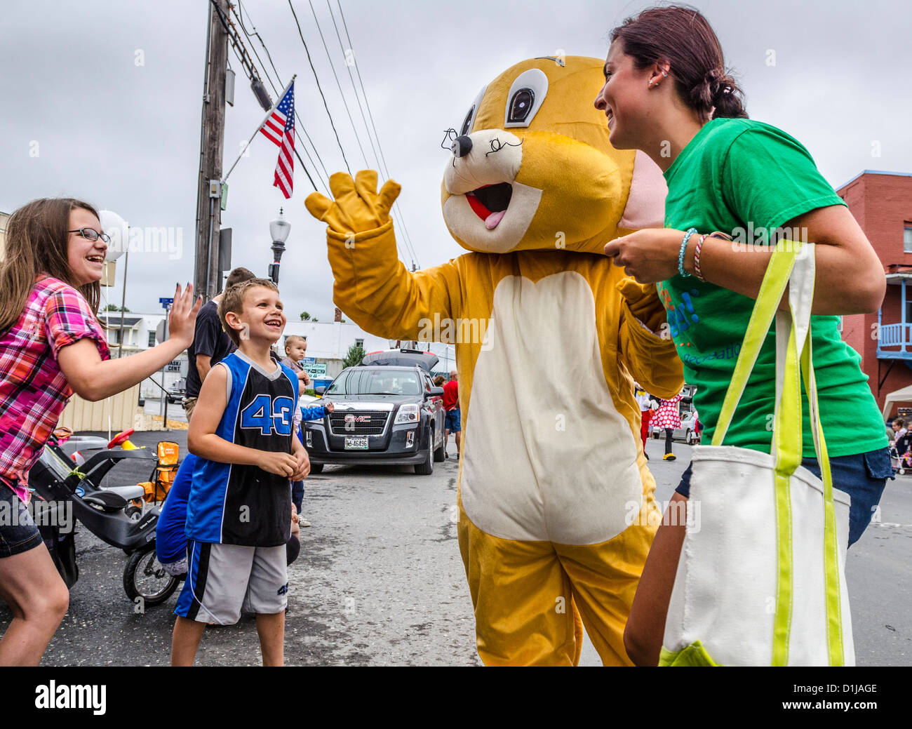 Acadian Festival Parade, Madawaska, Maine, United States of America Stock Photo