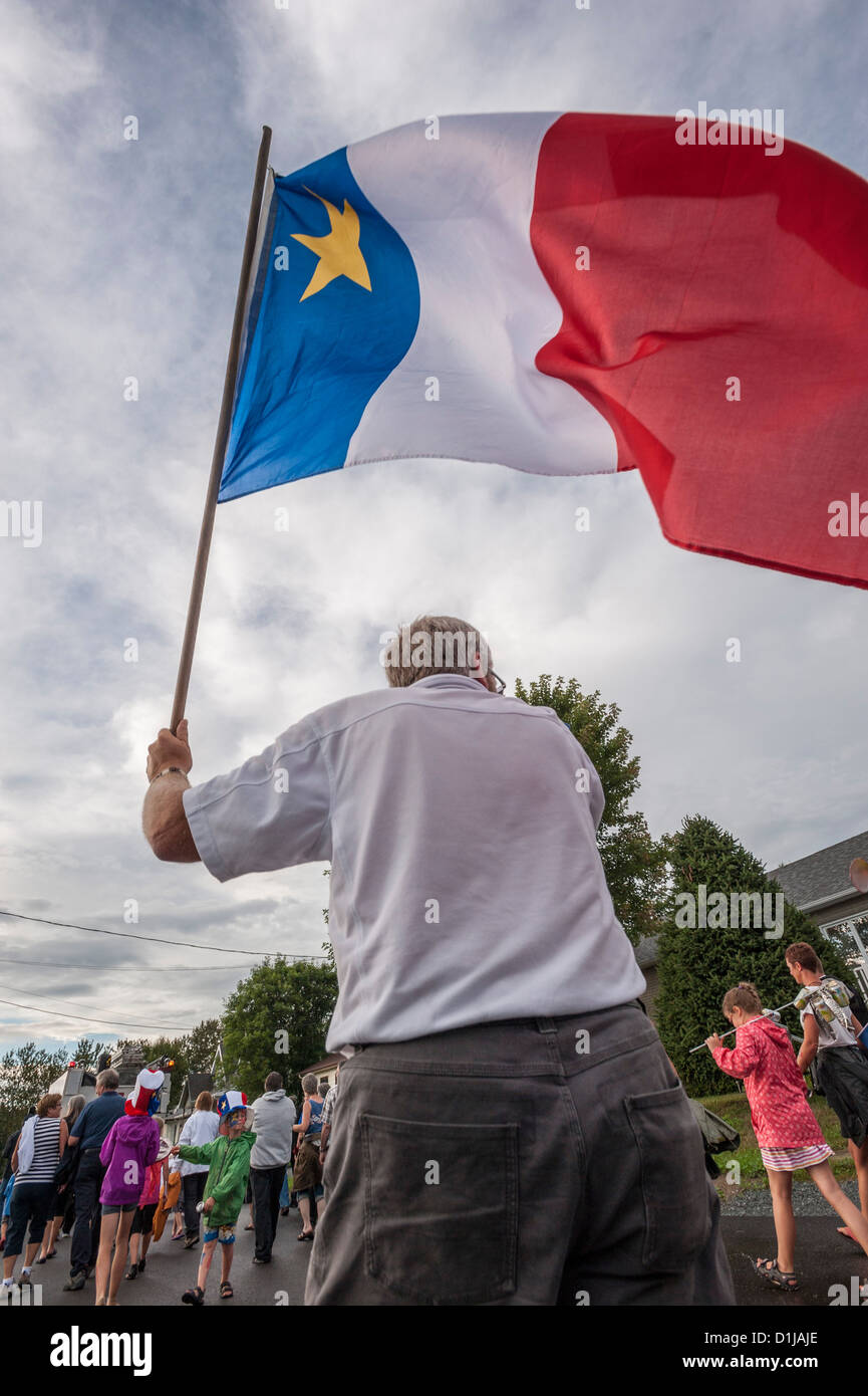 Acadian Day Tintamarre, Squatec, Quebec, Canada Stock Photo Alamy