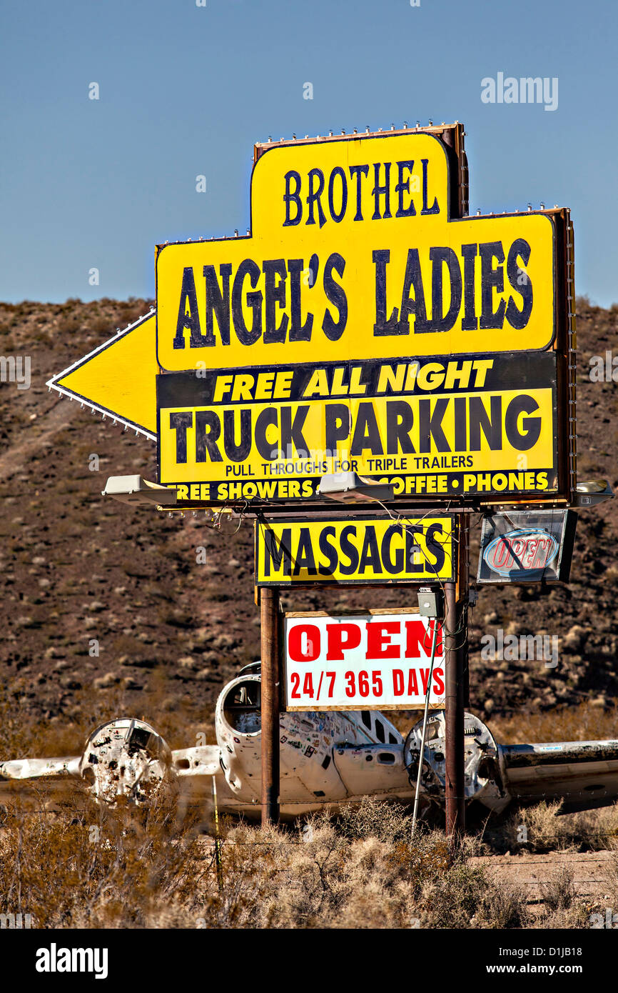 Angel's Ladies legal brothel in Beatty, NV Stock Photo 52649556 Alamy
