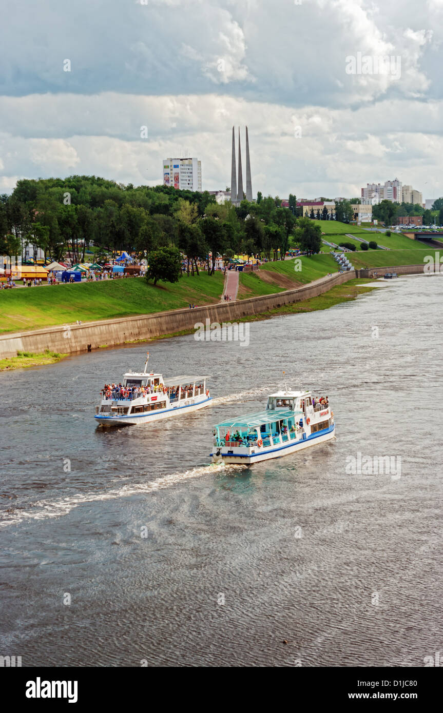 River Zapadnaya Dvina summer view Stock Photo - Alamy