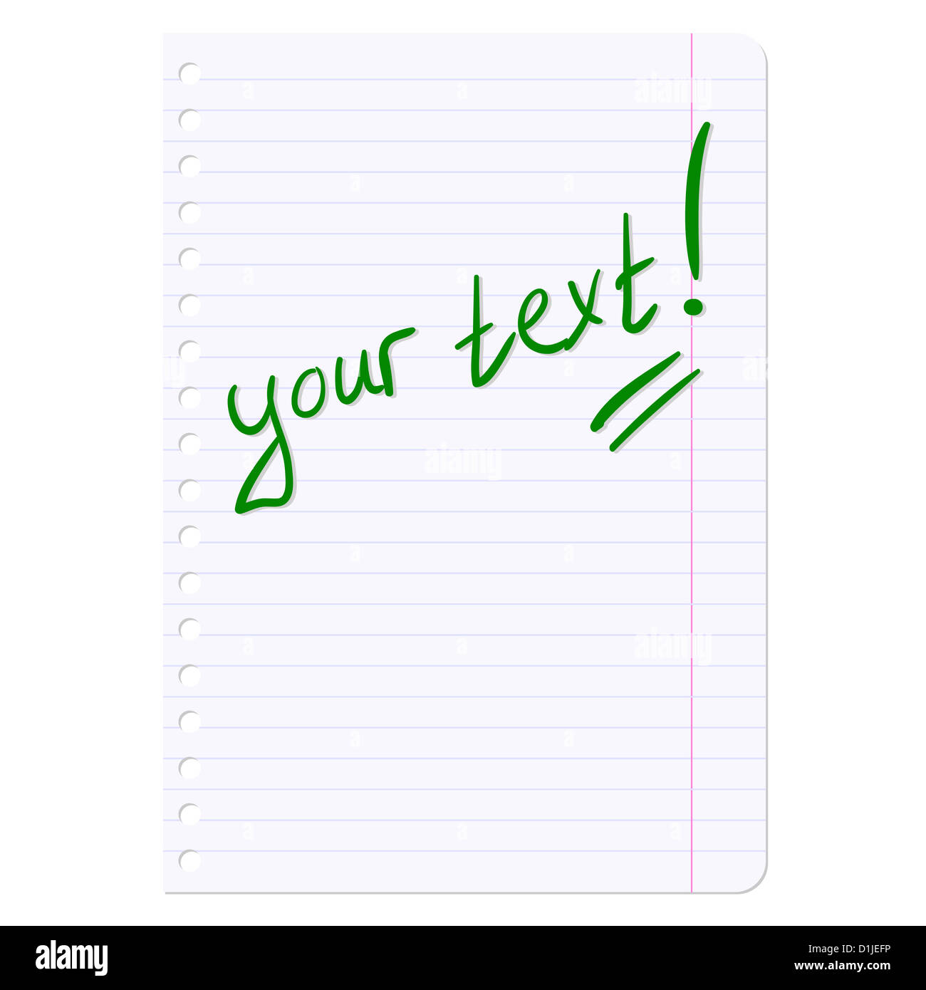 Blank sheets of paper sheet in line Stock Photo Alamy