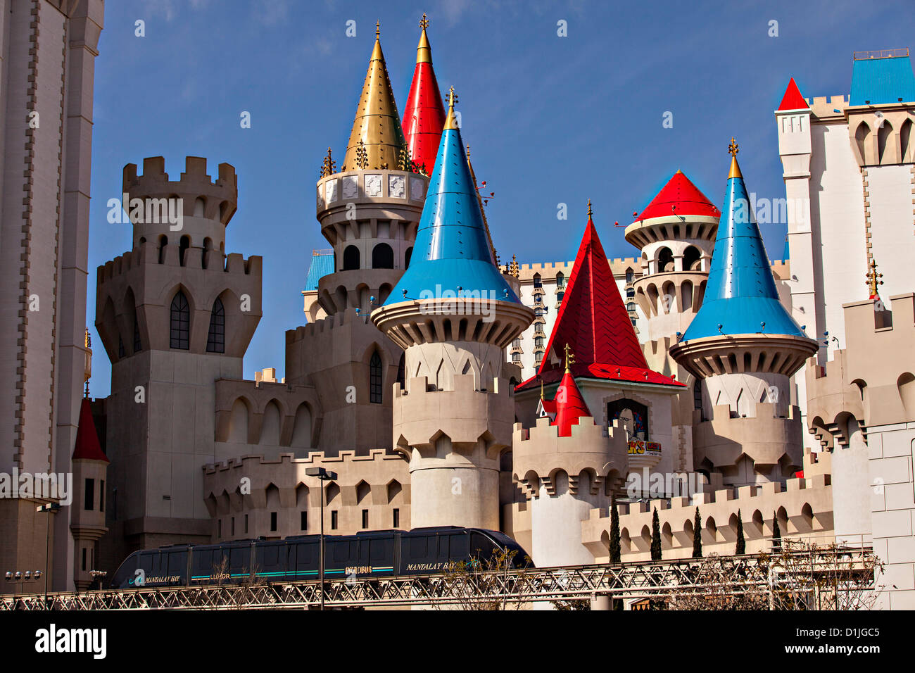 Excalibur casino and resort in Las Vegas, NV. Stock Photo