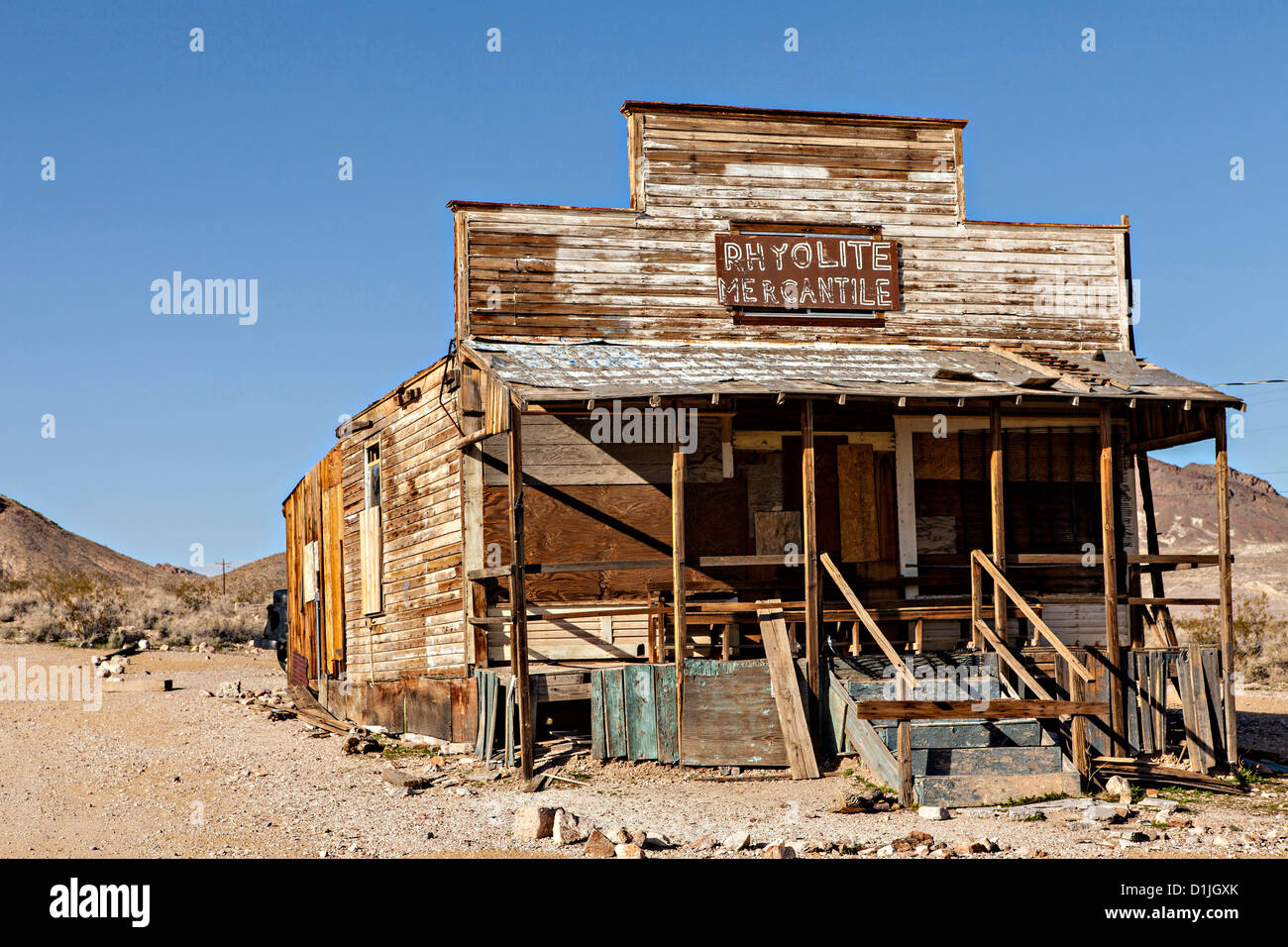 Old general store in the ghost town of Rhyolite, NV Stock Photo Alamy