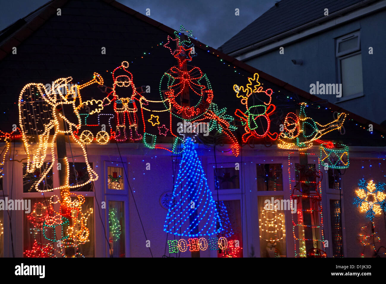Runton road christmas lights display hires stock photography and