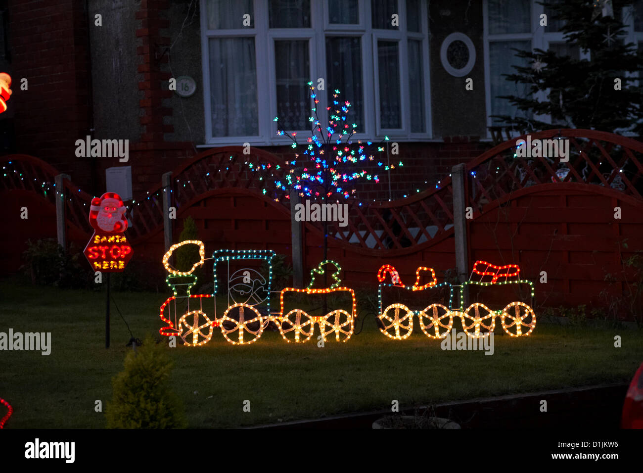 Runton road christmas lights display hires stock photography and