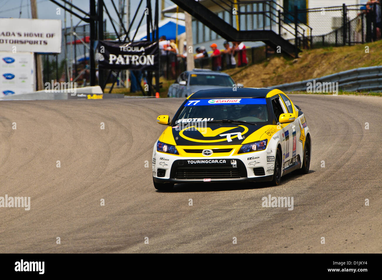 Scion tC competes in the  CTCC Canadian Touring Car Championship at the 2011 Mobile-1 Grand Prix Mosport Stock Photo