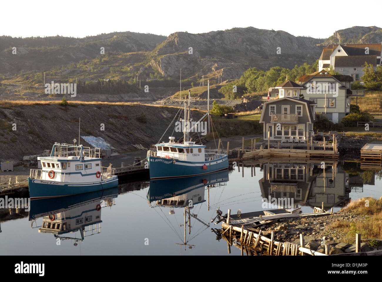 The waterfront, Brigus, Newfoundland Stock Photo Alamy