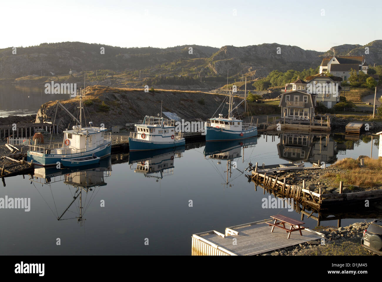 The waterfront, Brigus, Newfoundland Stock Photo Alamy