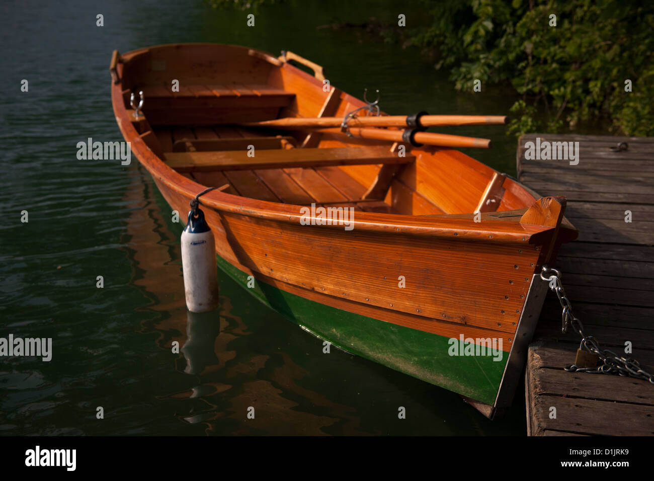 Rowing boat, Lake Bled, Slovenia Stock Photo Alamy