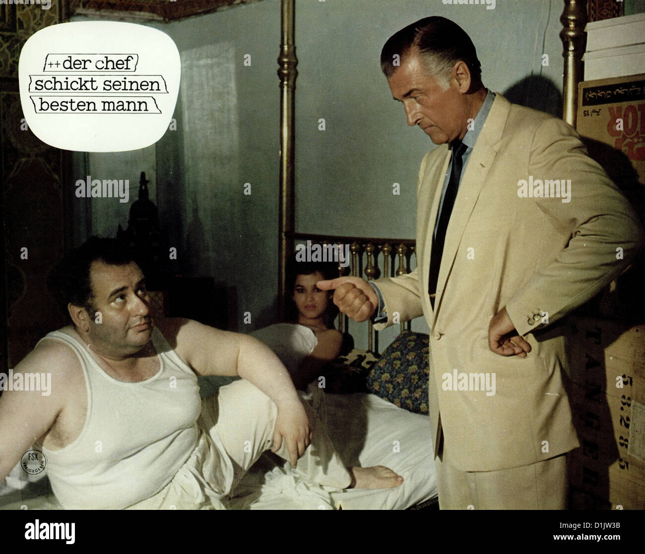 Der chef schickt seinen besten mann hires stock photography and images