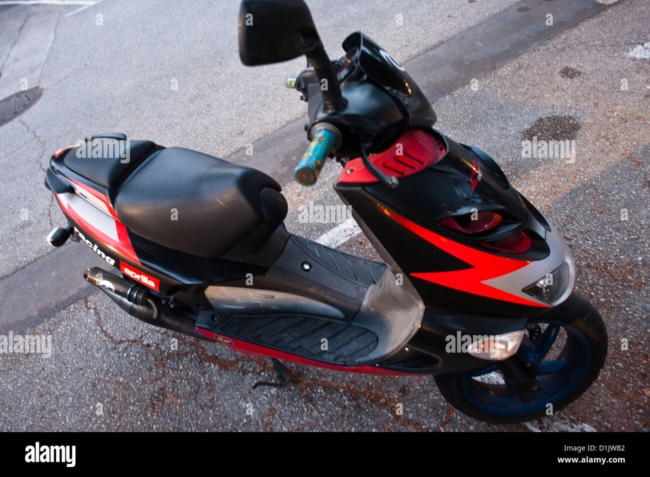 Black moped sale scooter