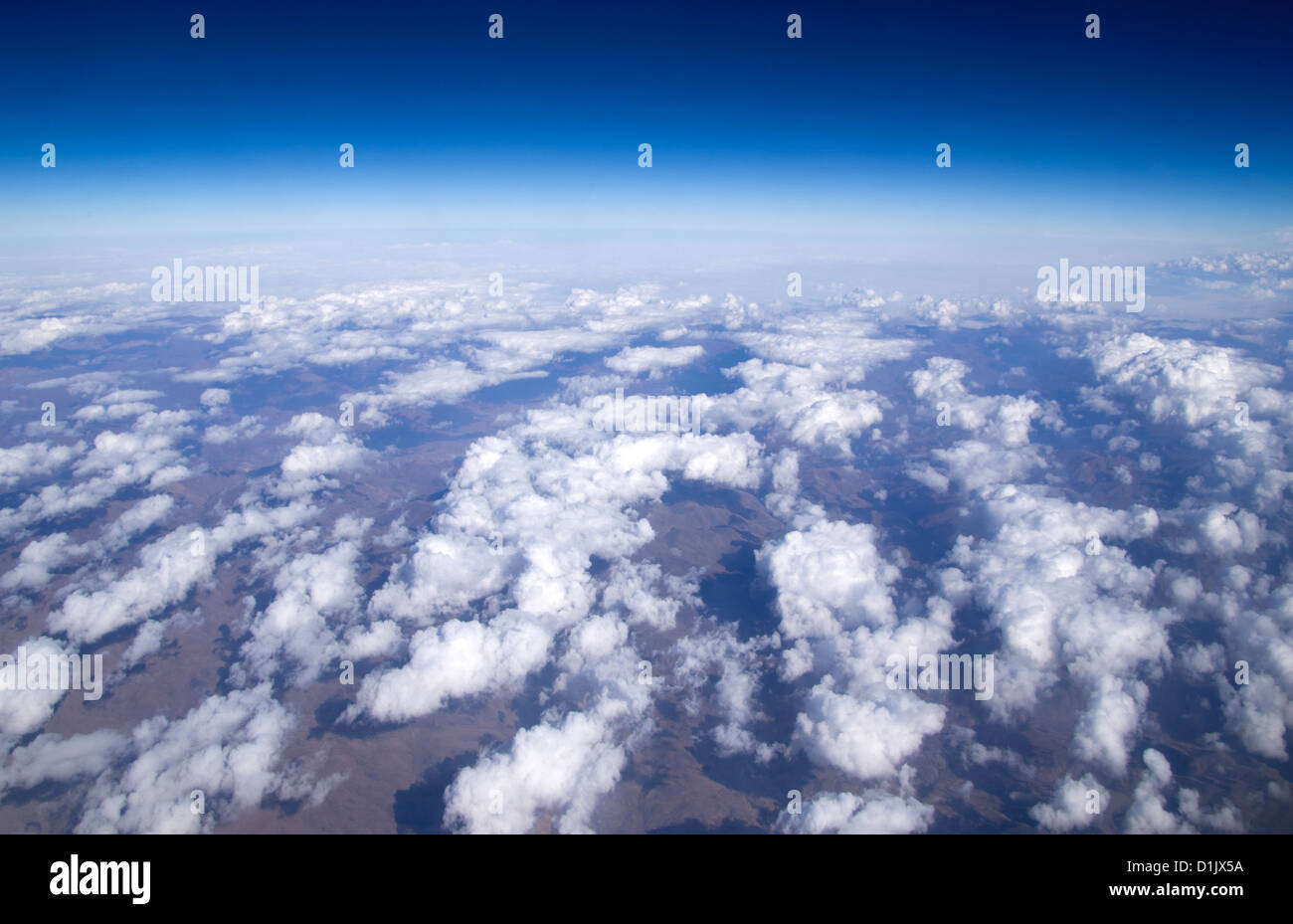 Aerial sky and clouds background Stock Photo