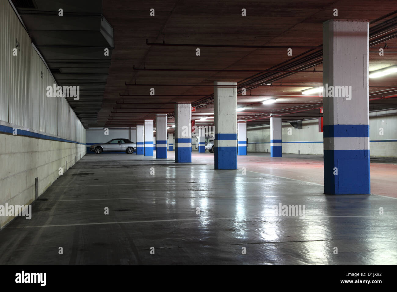 Underground Garage In A Residential Building Underground Garage In A Residential Building