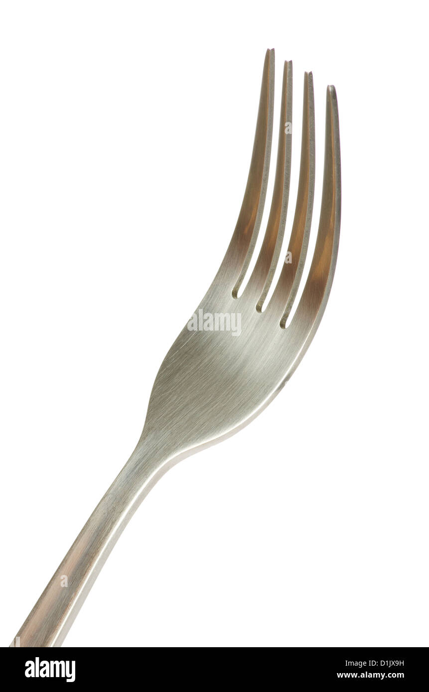 Dinner Fork isolated on white Stock Photo