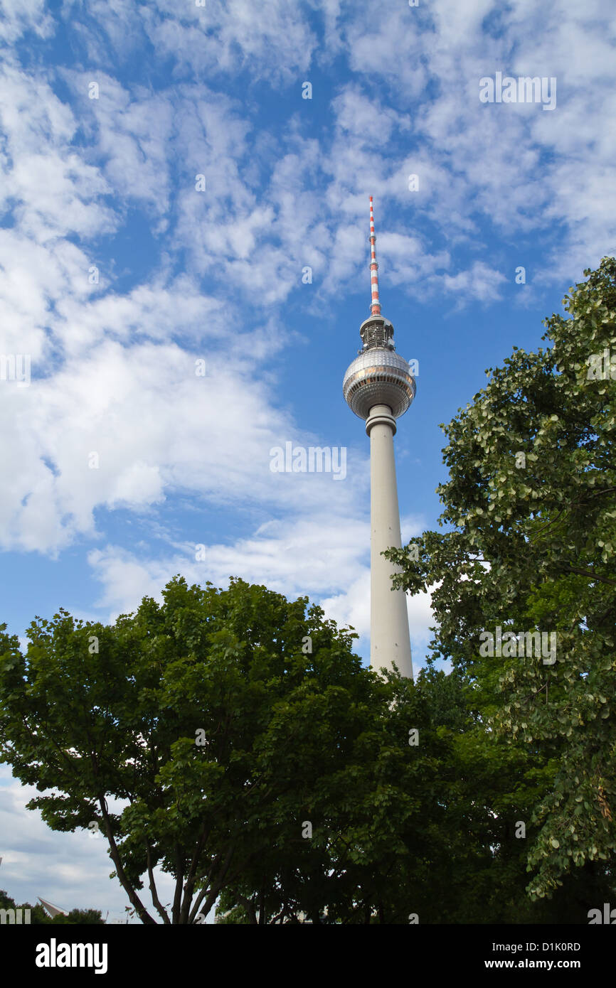 The Television Tower on Alexanderplatz in Berlin, Germany Stock Photo