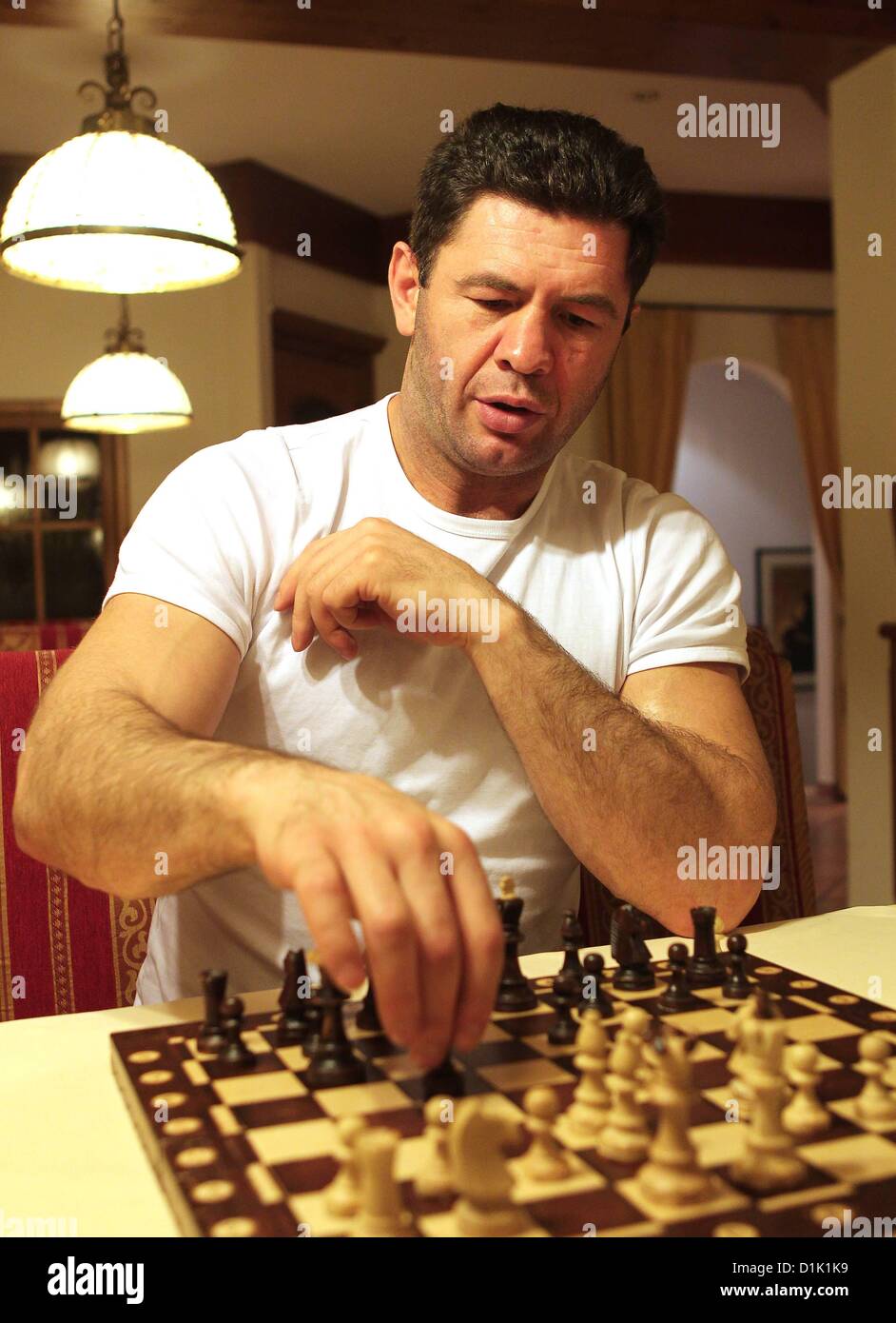 Chessboxing, boxing and chess board game being played alternately as part  of a new surreal sport, Islington, London, UK Stock Photo - Alamy