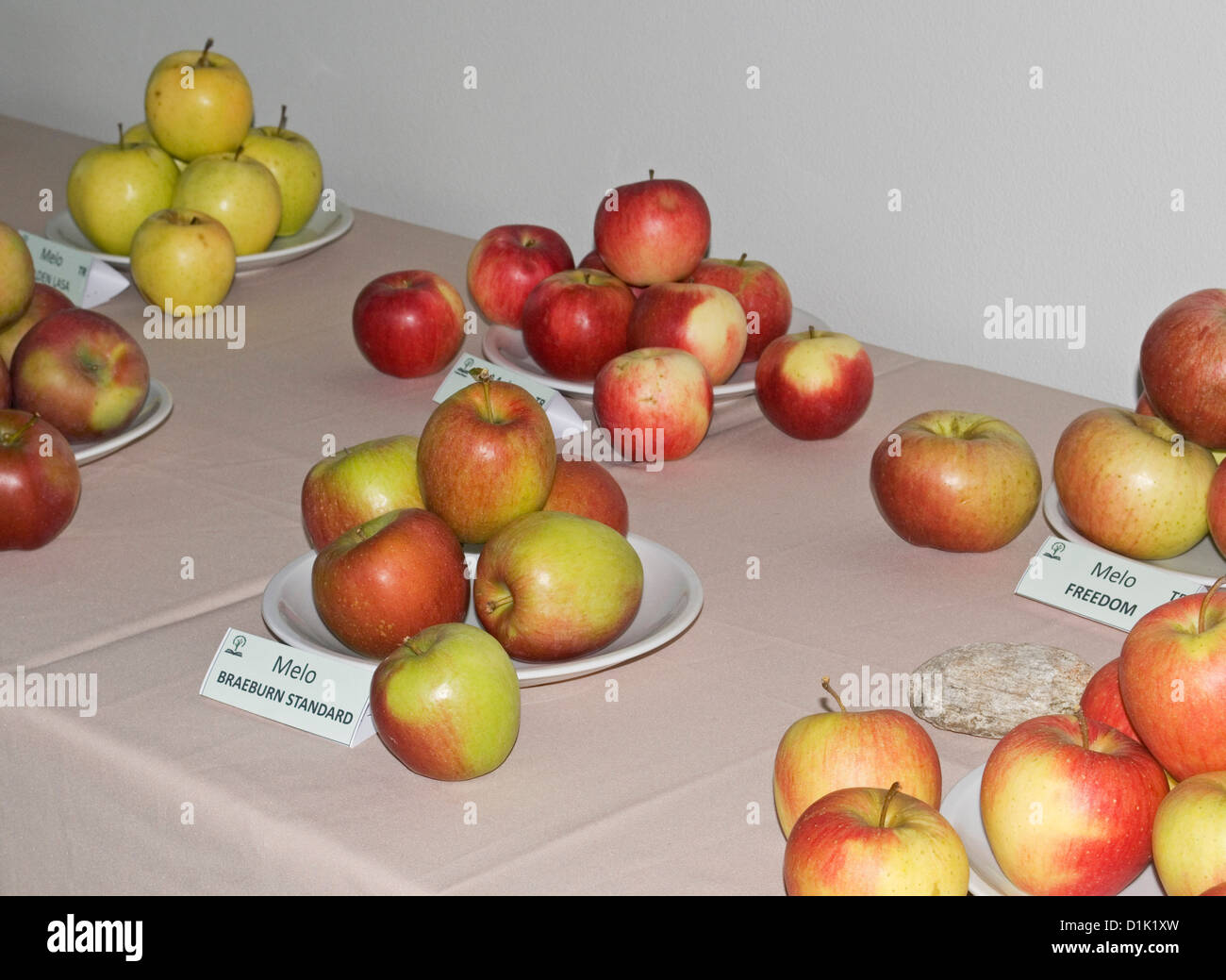 Table Examples Apple's Displayed on table hi-res stock photography and images - Alamy