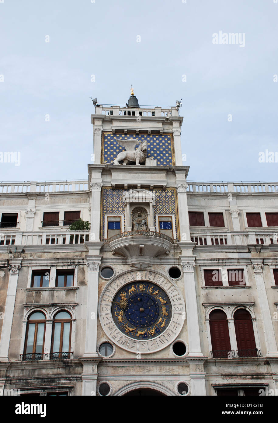 St Marks Clock Tower, Venice Stock Photo Alamy