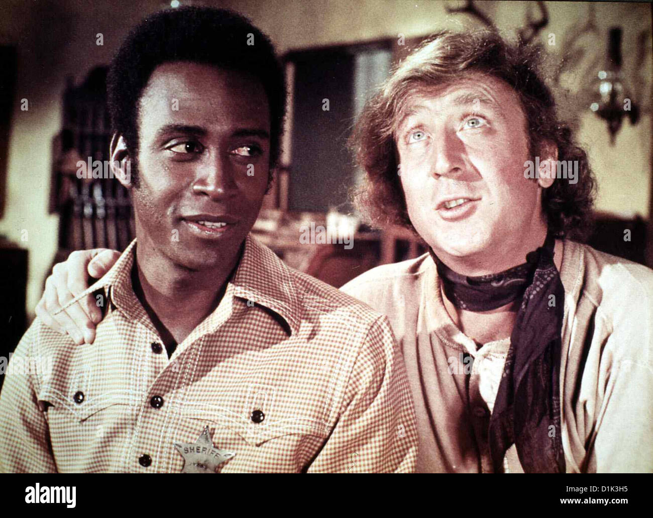 Is' Was, Sheriff?  Blazing Saddles  Cleavon Little, Gene Wilder Bart (Cleavon Little,l) wird erster farbige Sheriff in Ridge Stock Photo