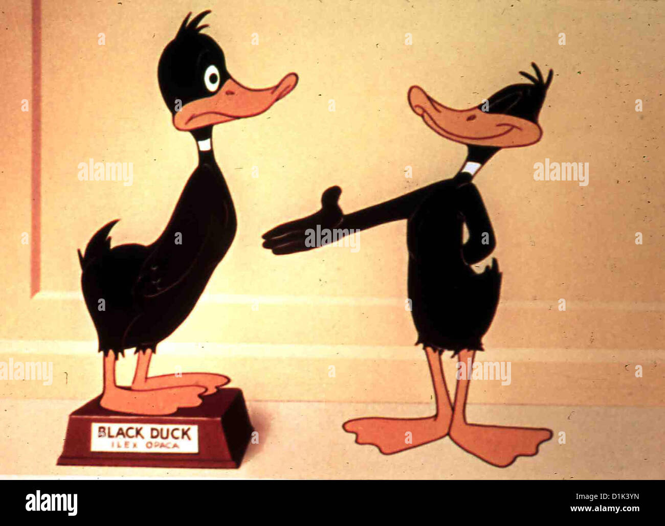 Daffy Ducks Phantastische Reise  Daffy Duck's Movie: Fantastic Island  Daffy Duck mit Doppelgaenger. *** Local Caption *** 1983 Stock Photo