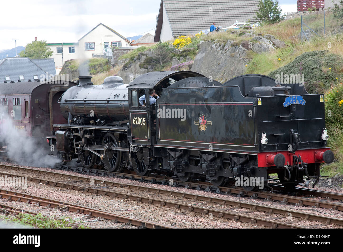 Jacobite Steam Train, Mallaig, Scotland Stock Photo