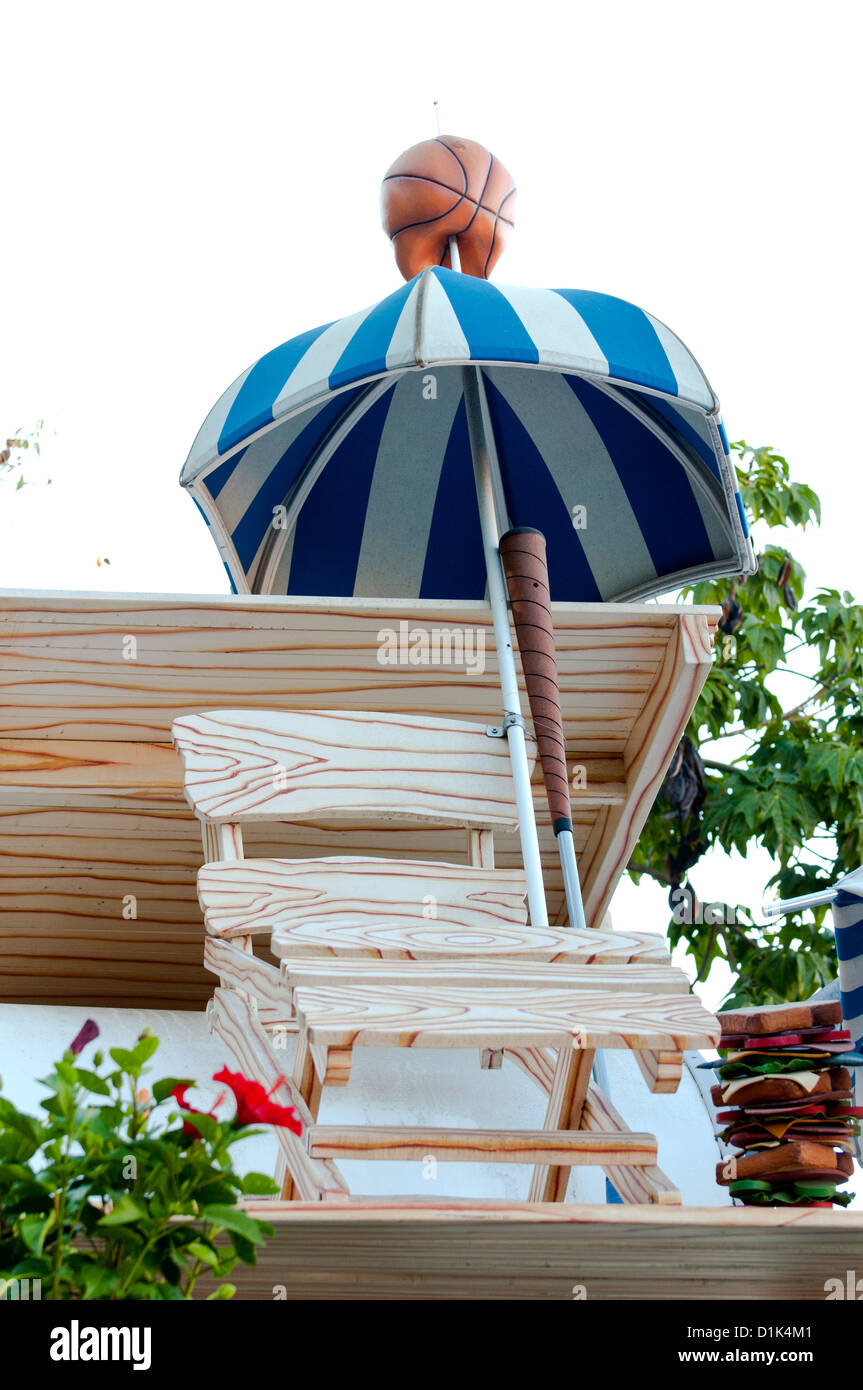 Umbrella decoration at Disneyland Amusement Park, Anaheim, California