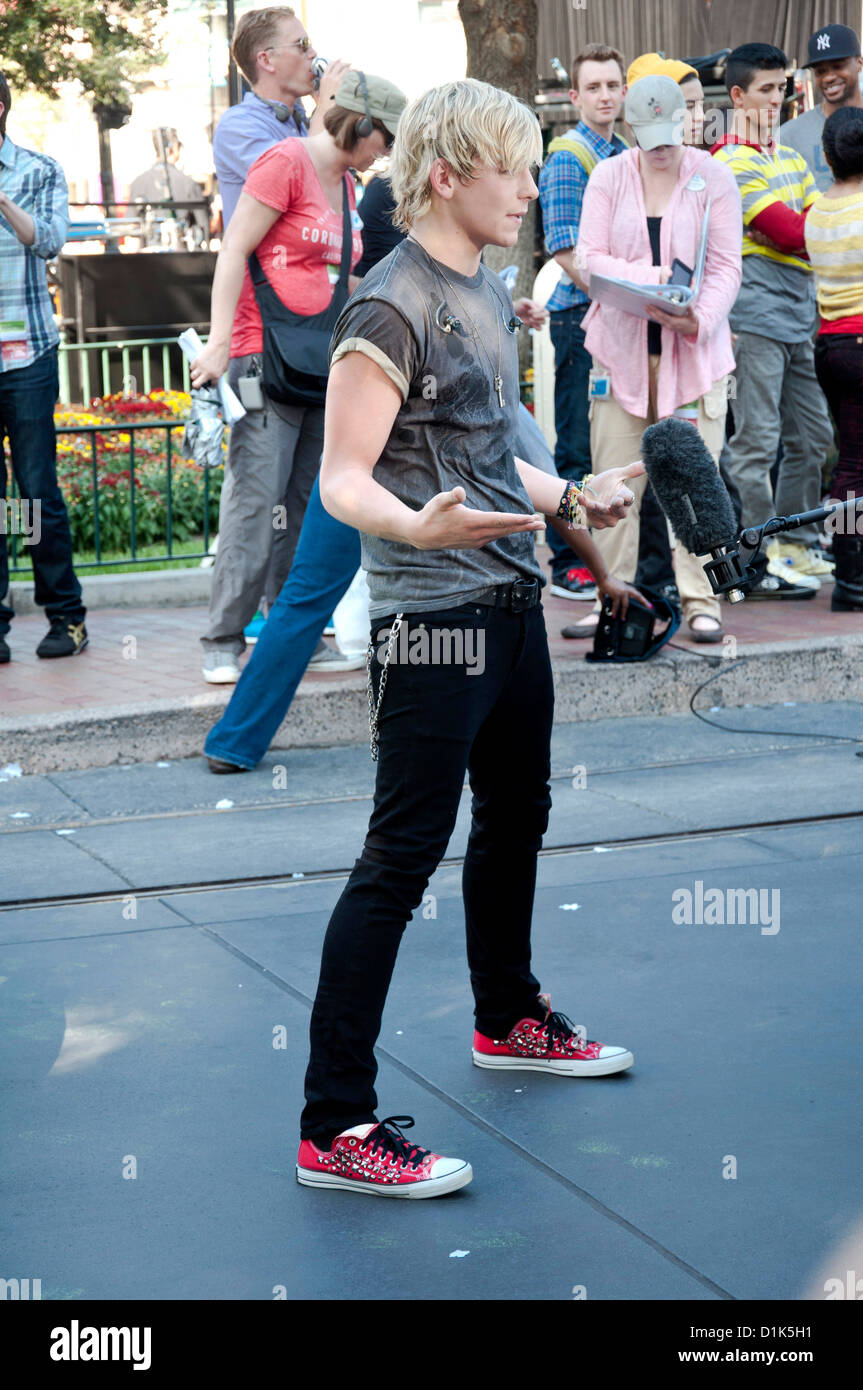 Ross Lynch “Austin & Ally” star Appearance at the Disneyland Resort,  Anaheim, California USA Stock Photo - Alamy