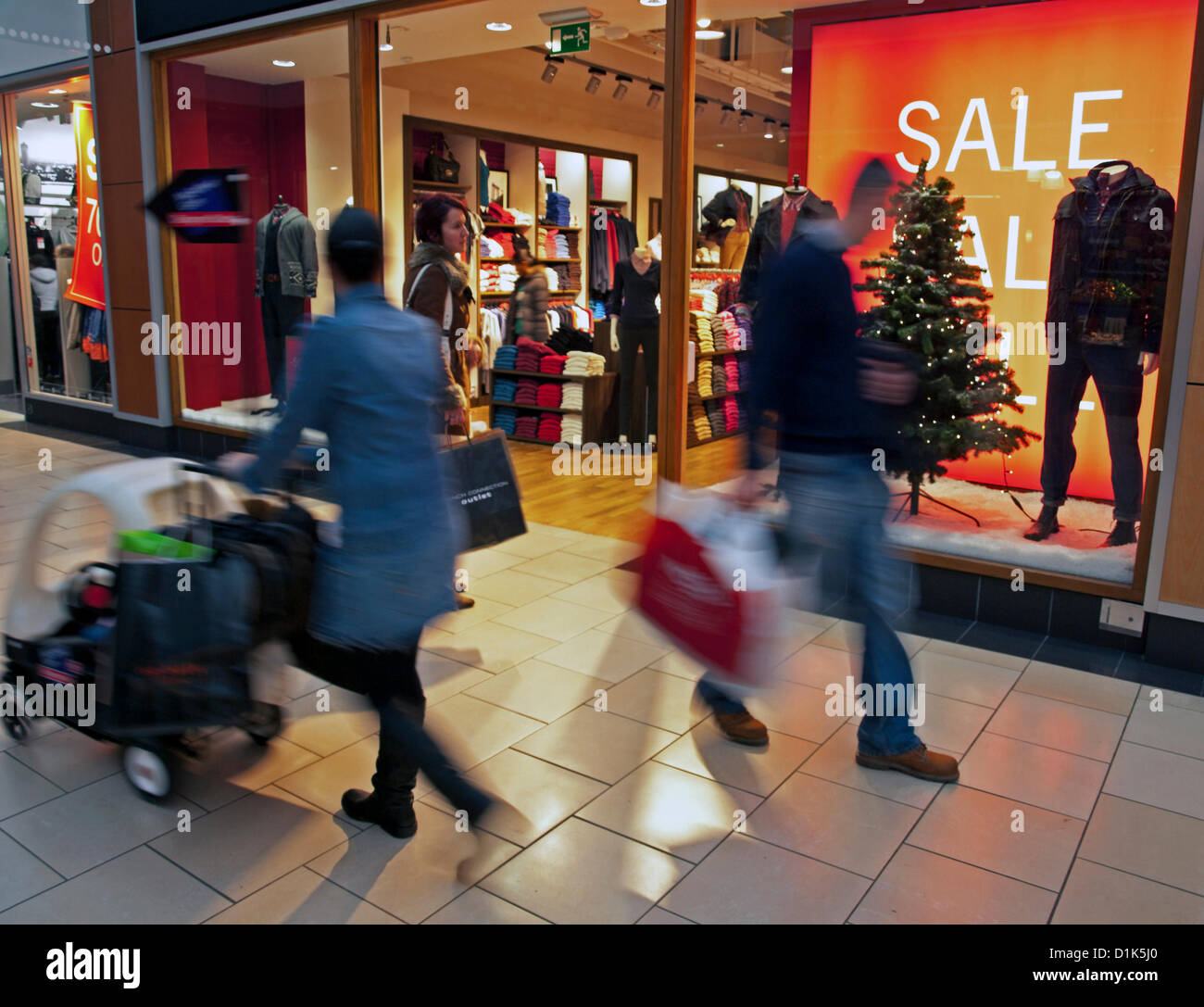 Interior of York Designer Outlet, York, North Yorkshire, England