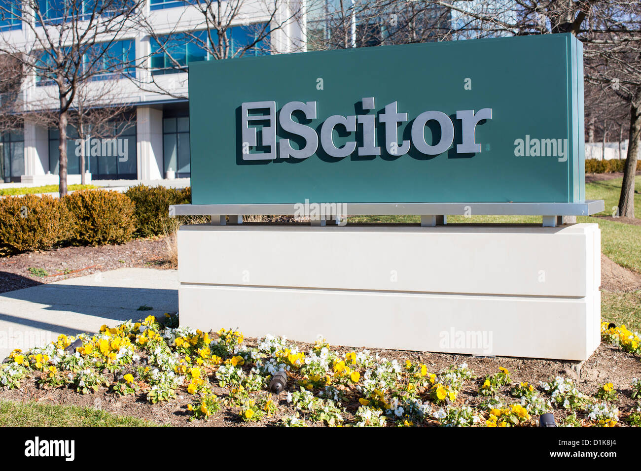 The headquarters of defense contractor Scitor.  Stock Photo