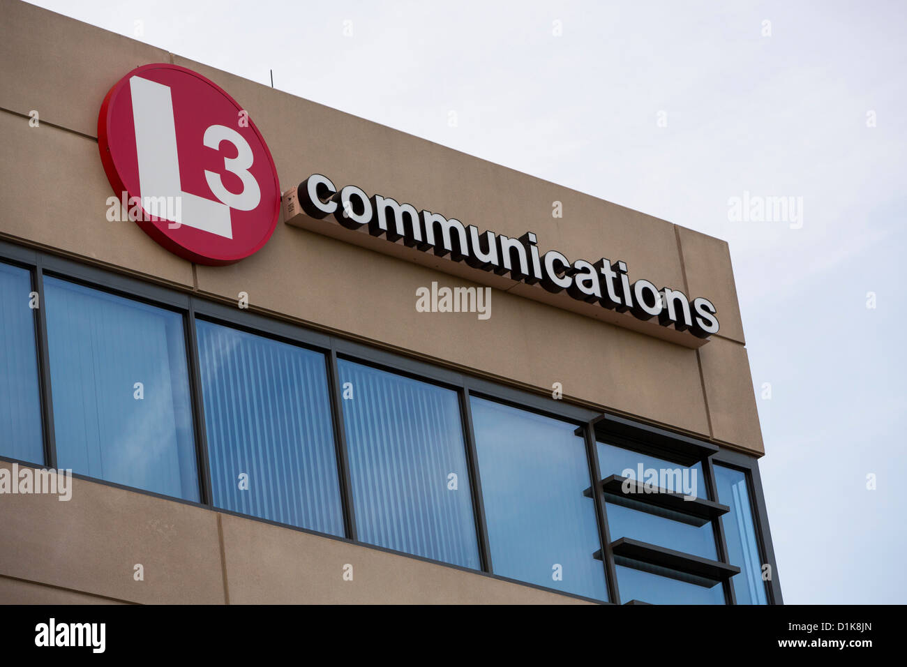 An office building occupied by defense contractor L3 Communications.  Stock Photo