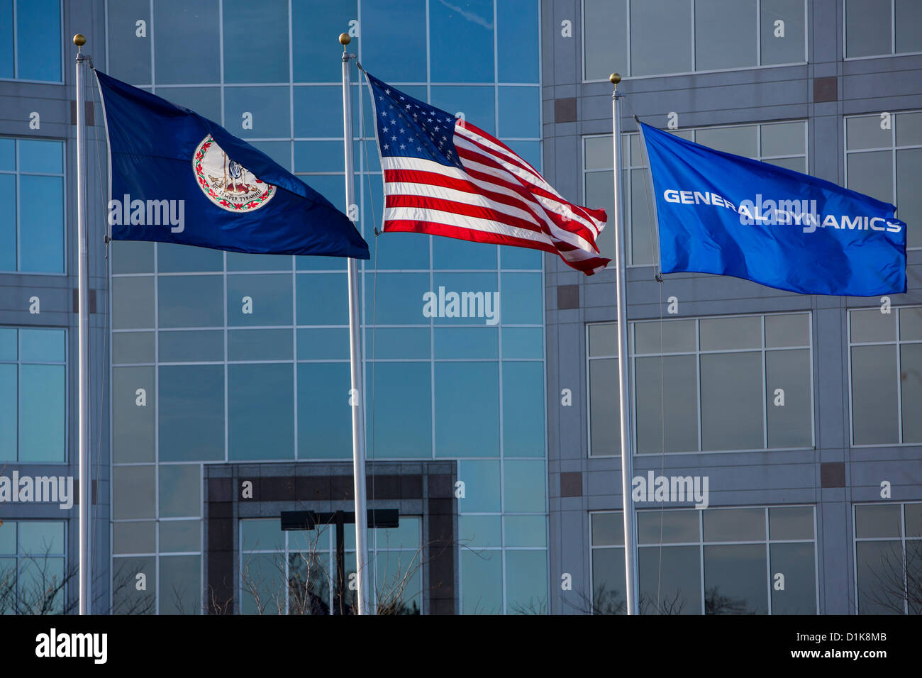 An office building occupied by defense contractor General Dynamics.  Stock Photo
