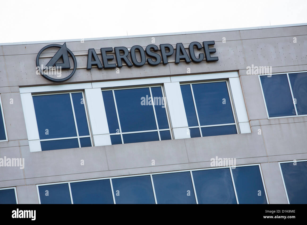 An office building occupied by defense contractor Aerospace.  Stock Photo