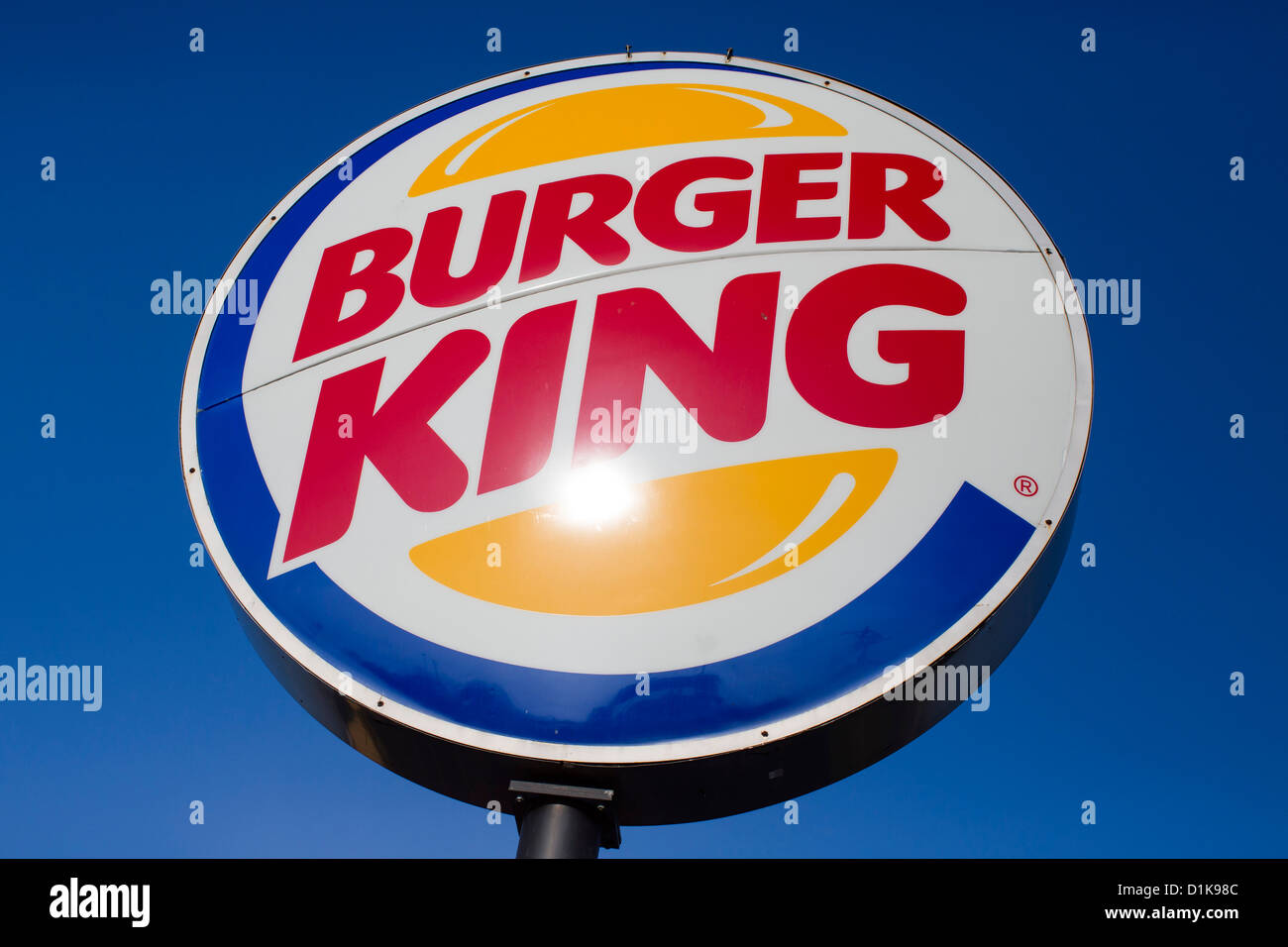 A Burger King fast food restaurant.  Stock Photo