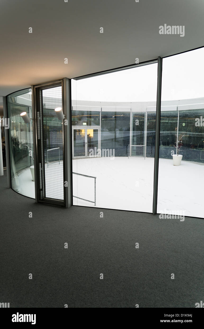 Inside the Rolex Learning Centre at the École Polytechnique Fédérale de Lausanne (EPFL) in Lausanne, Switzerland Stock Photo