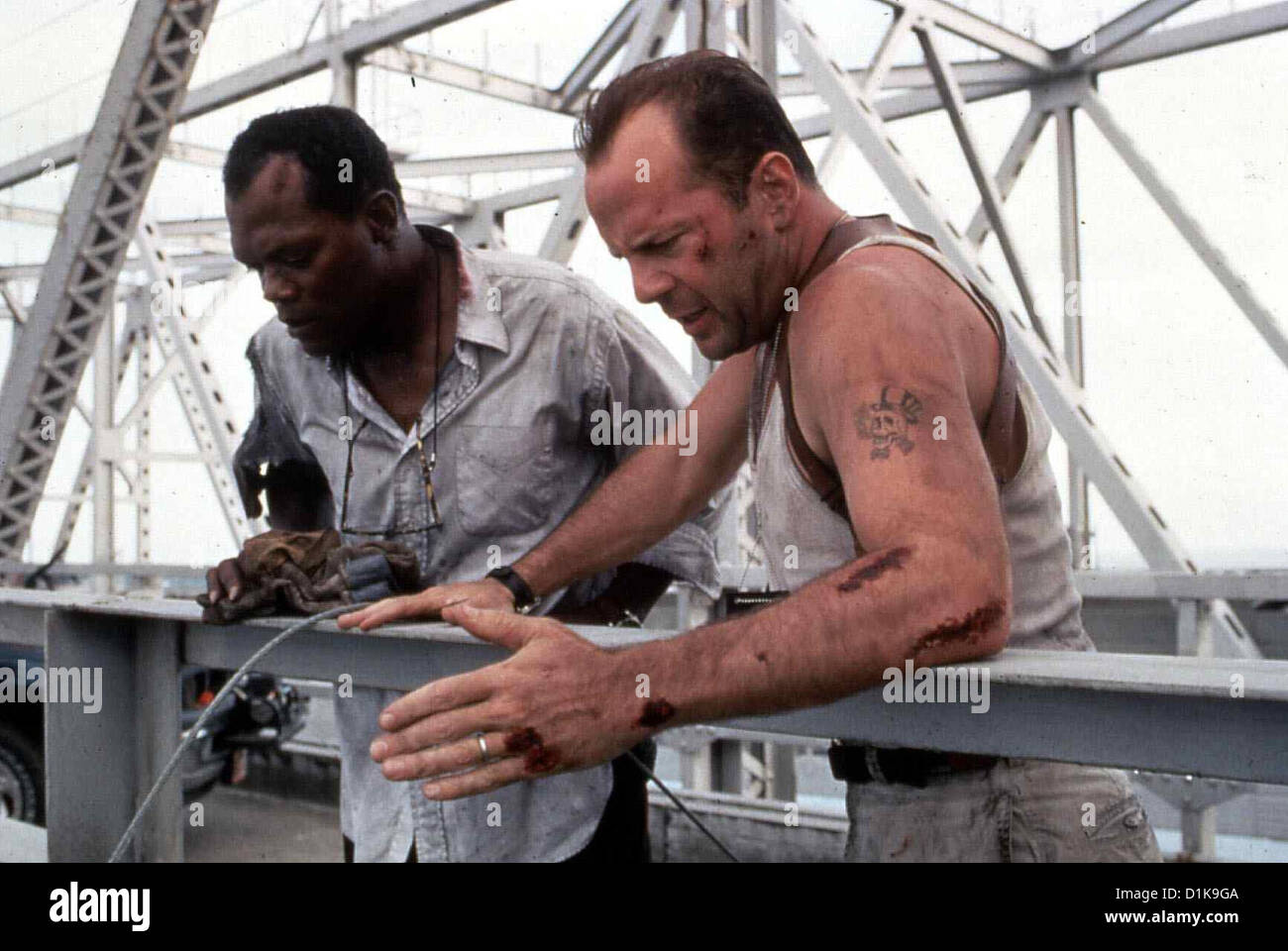 Stirb Langsam 3 - Jetzt Erst Recht  Die Hard Vengeance  Samuel L. Jackson, Bruce Willis Nachdem die Terroristen eine Stock Photo